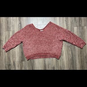 e. Luna boutique oversized off-the-shoulder sweater- size small